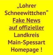 Schneewittchen Fake News auf Landkreis MSP Homepage